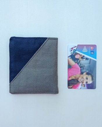 porte-cartes billets tissu homme fait main compact léger cartes bancaires